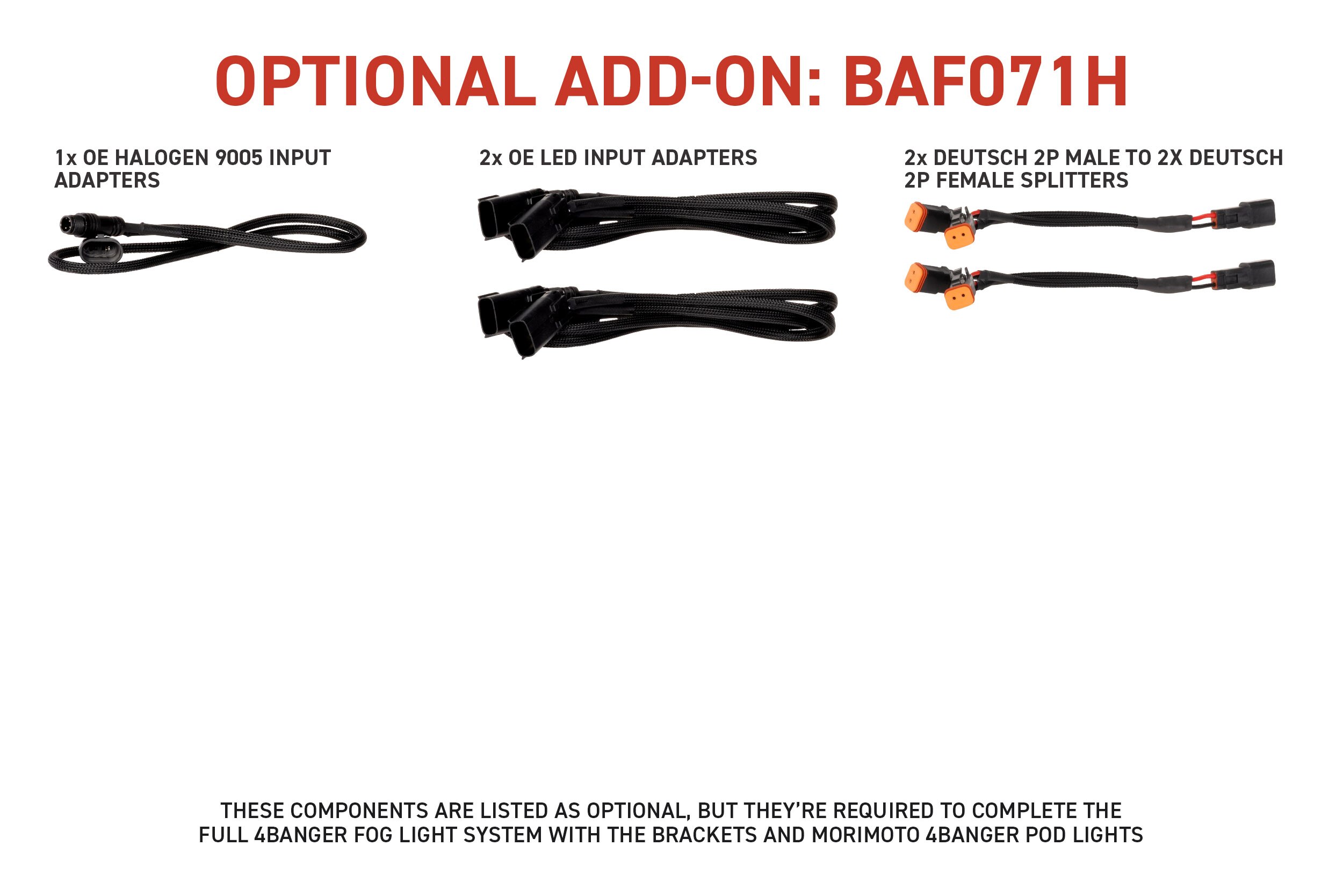 21-23 Ford F-150 4Banger Fog Sub Harness Kit